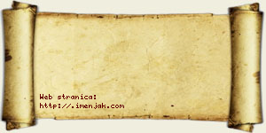 Isak Kosovac vizit kartica